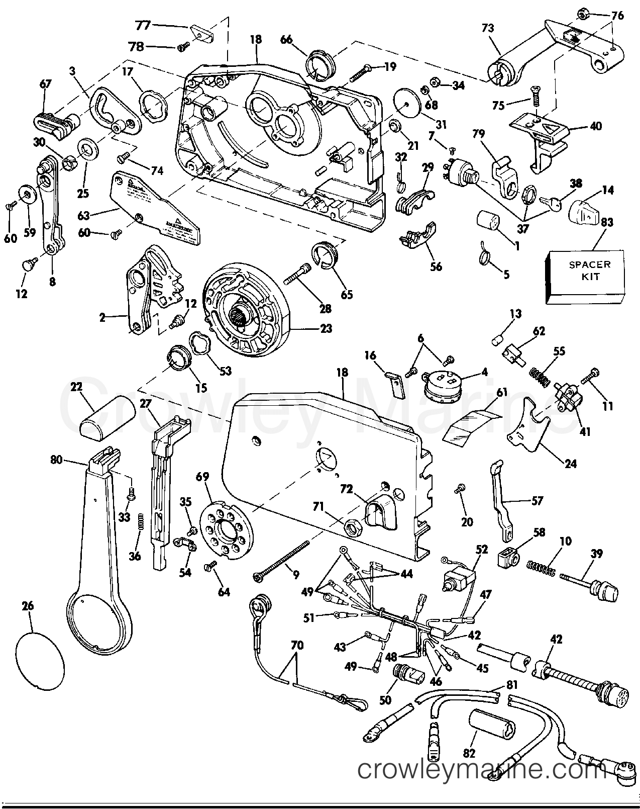 1986 Outboard 20 - E20ECDC - REMOTE CONTROL