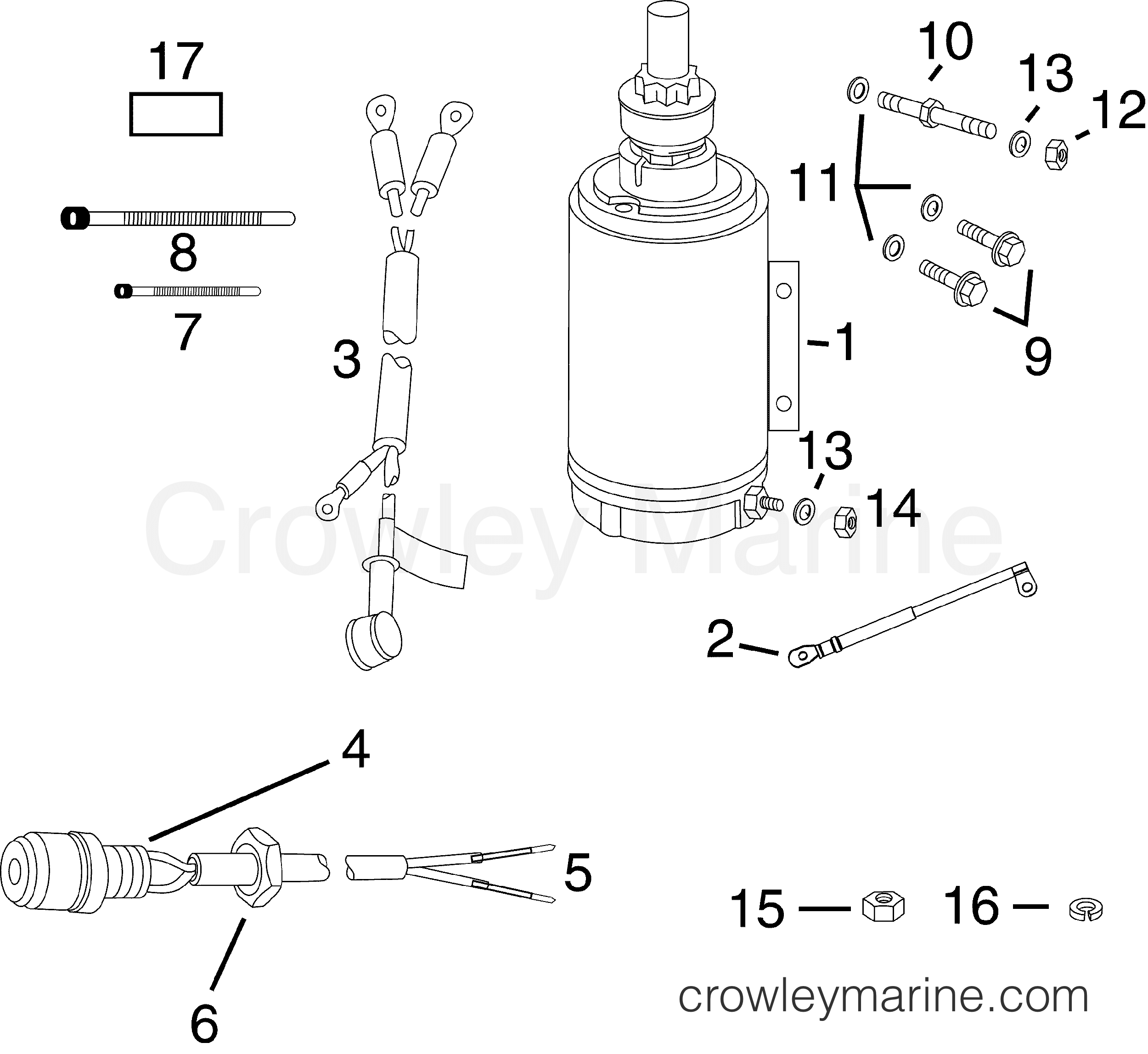 2005-2010 Rigging Accessories - Electrical System - ELECTRIC START KIT - 40 HP (E-TEC)