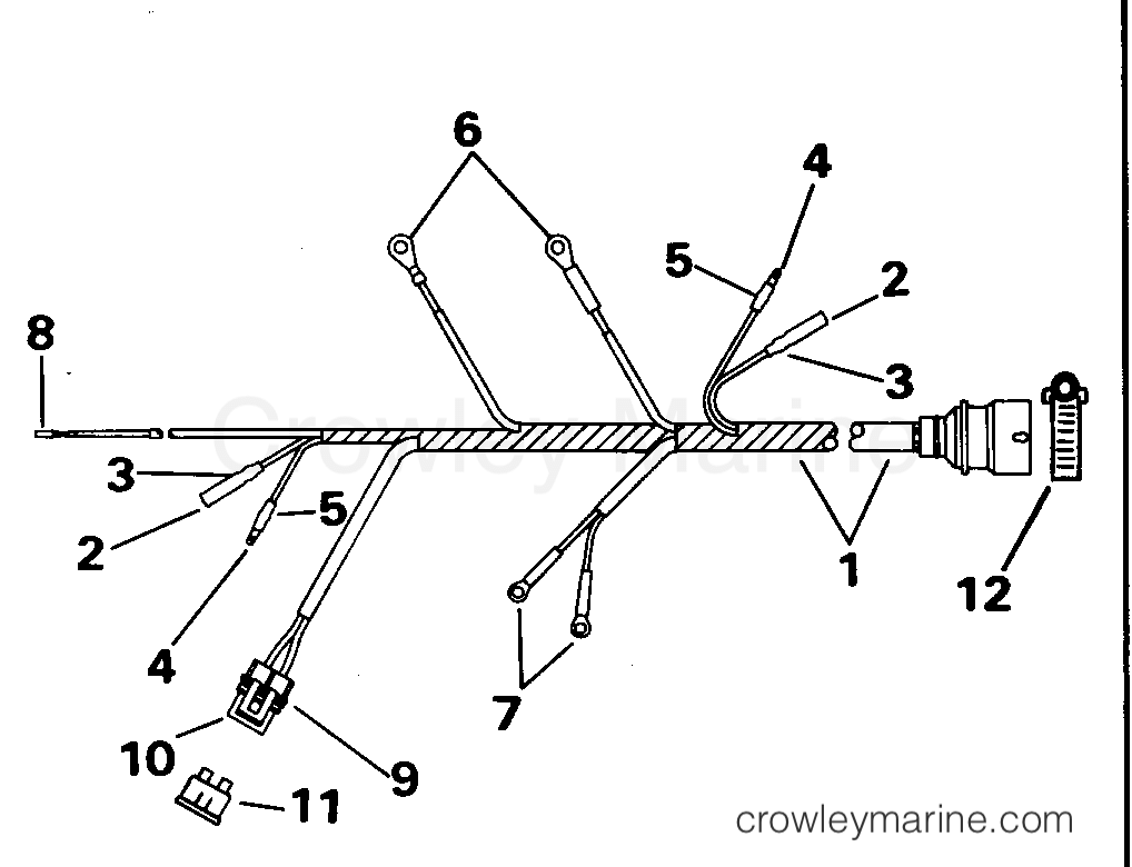 1995 Outboard 15 - E15EEOD - MOTOR CABLE
