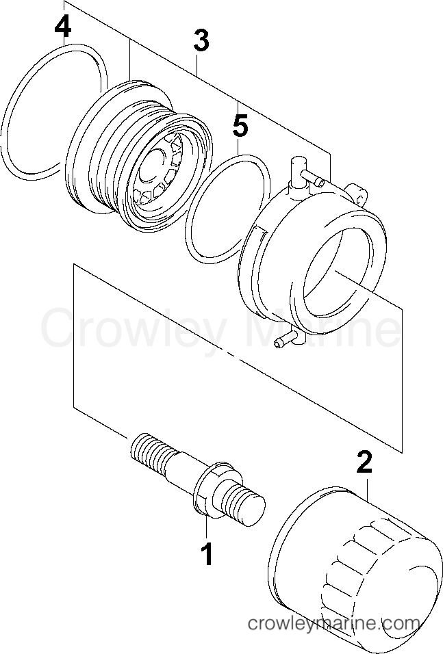 2004 Outboard 140 - J140PL4SRC - OIL FILTER