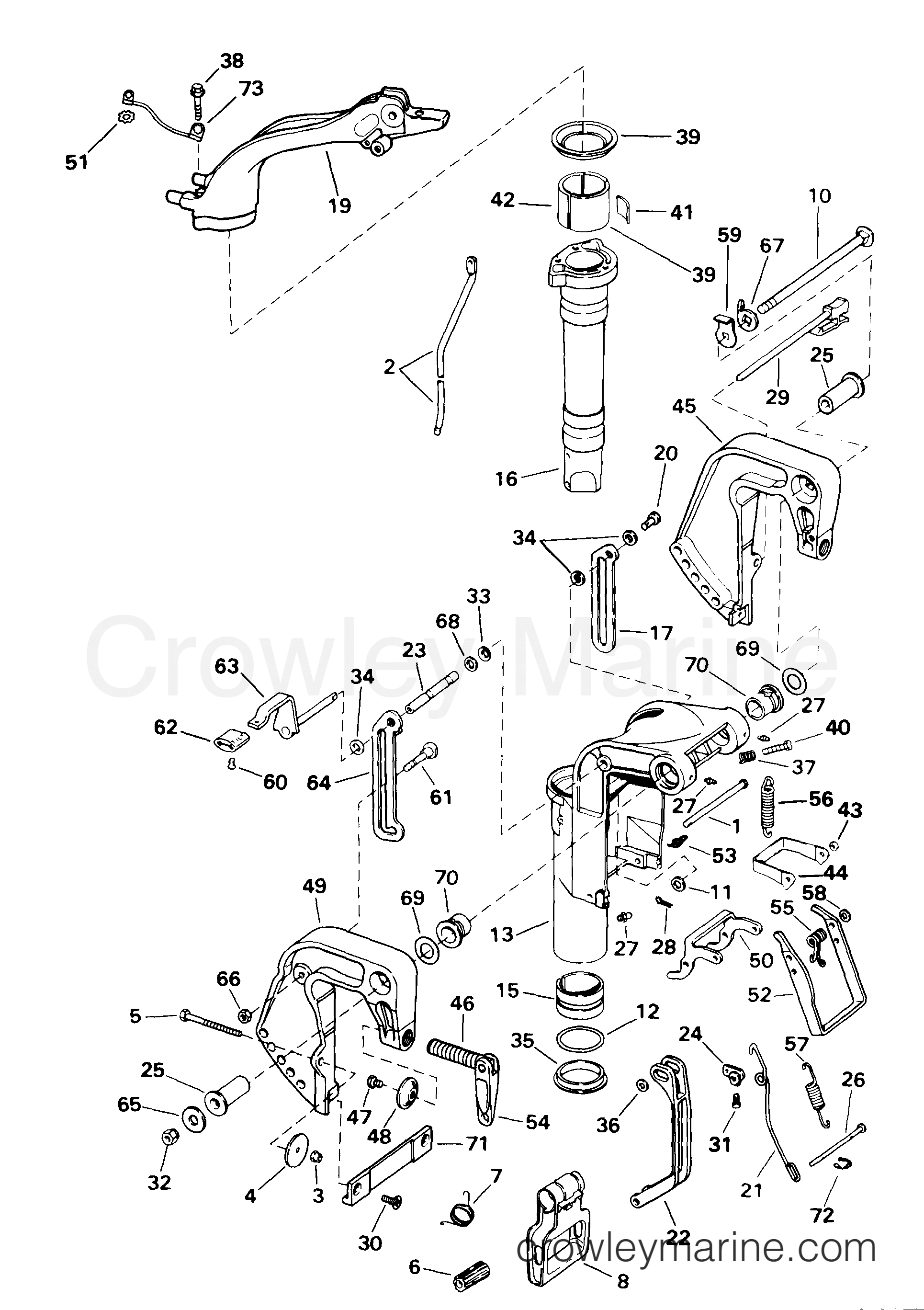 1999 Outboard 15 - J15WREES - MIDSECTION