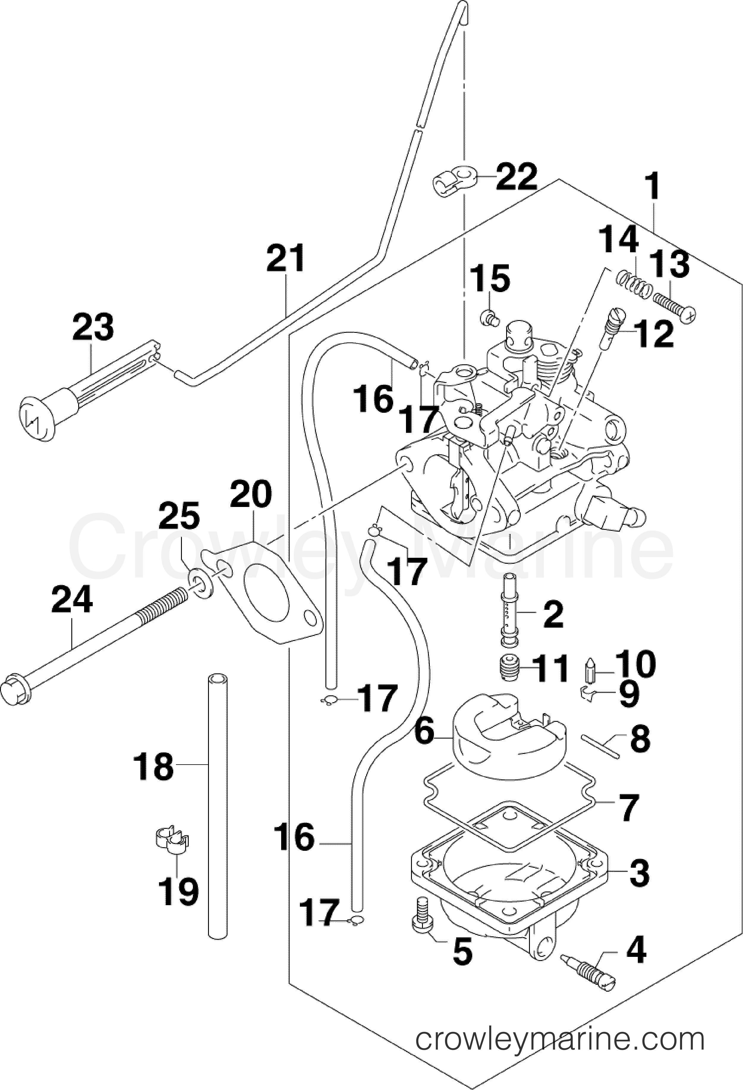 2007 Outboard 5 - J5RL4SUM - CARBURETOR
