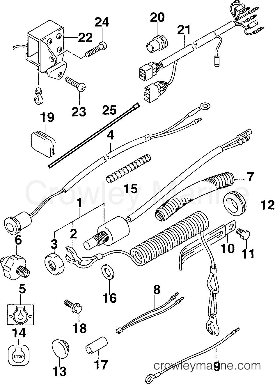2004 Outboard 10 - J10EL4SRC - LANYARD