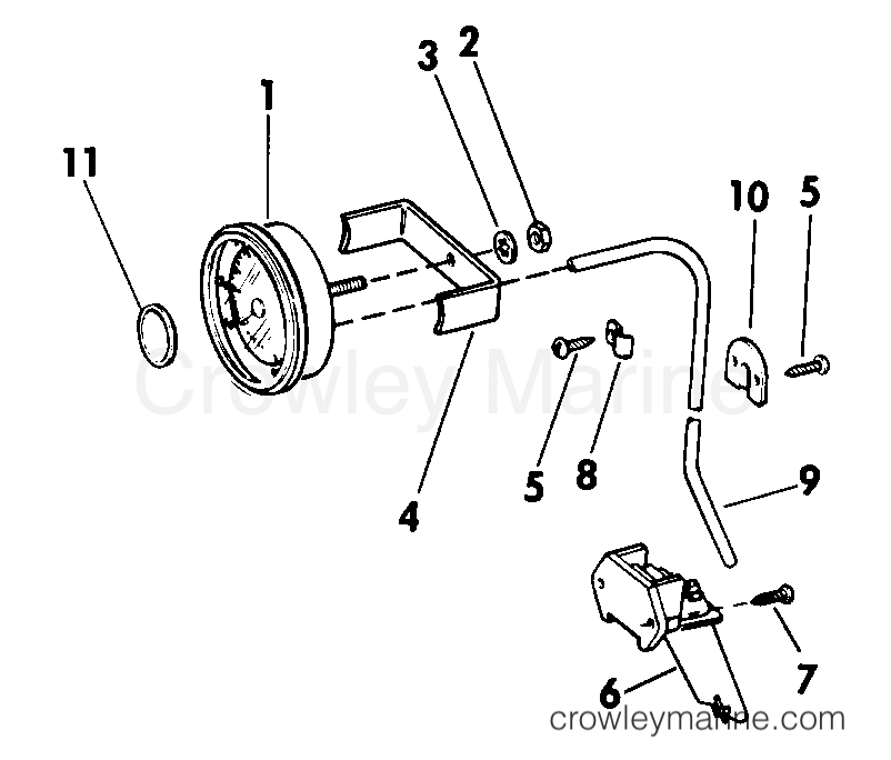 1980 Rigging Accessories - Instruments - SPEEDOMETER KIT-RING BEZEL
