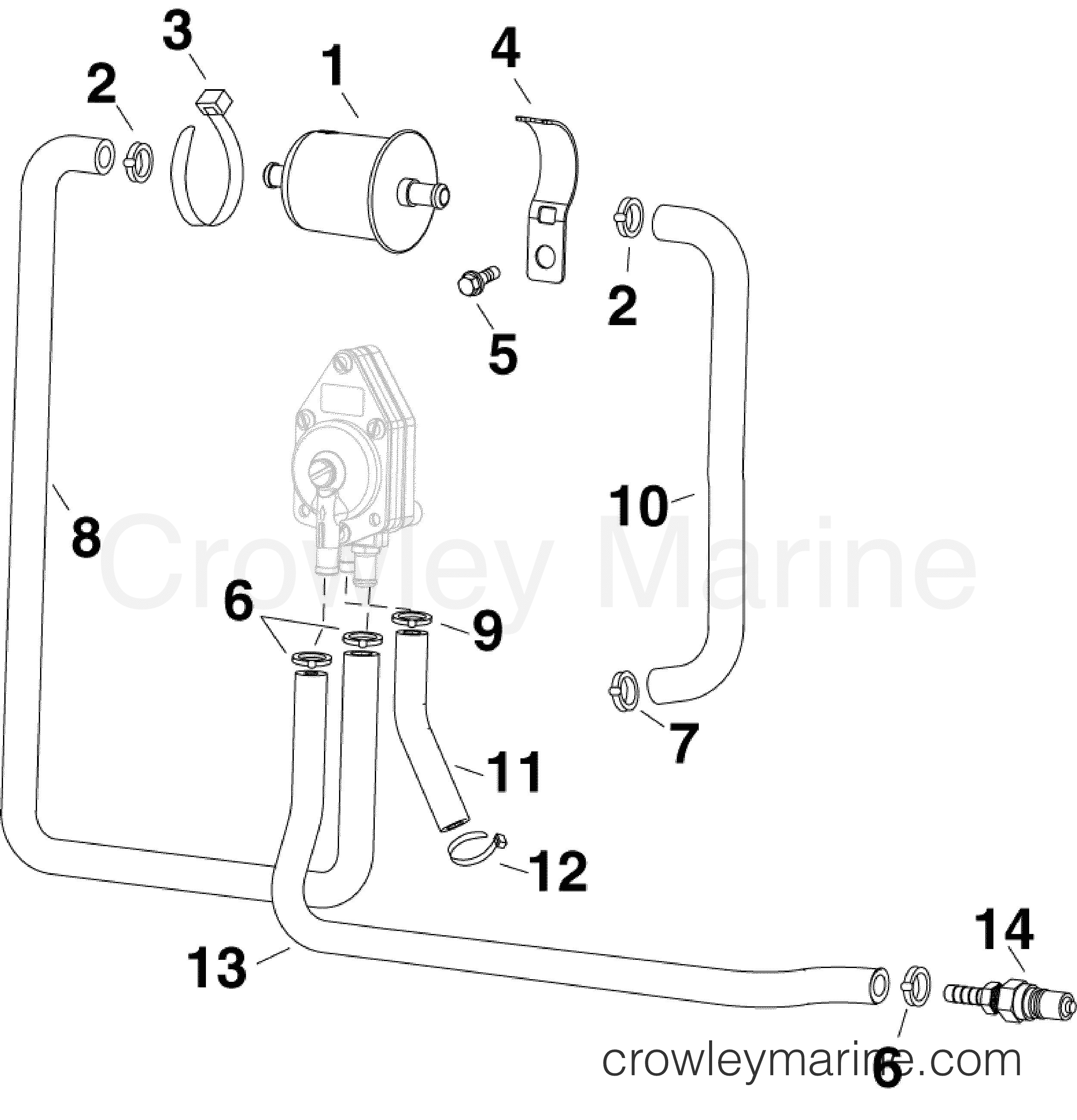 AB Outboard 55 - MFE - E55MRLABF - FUEL FILTER