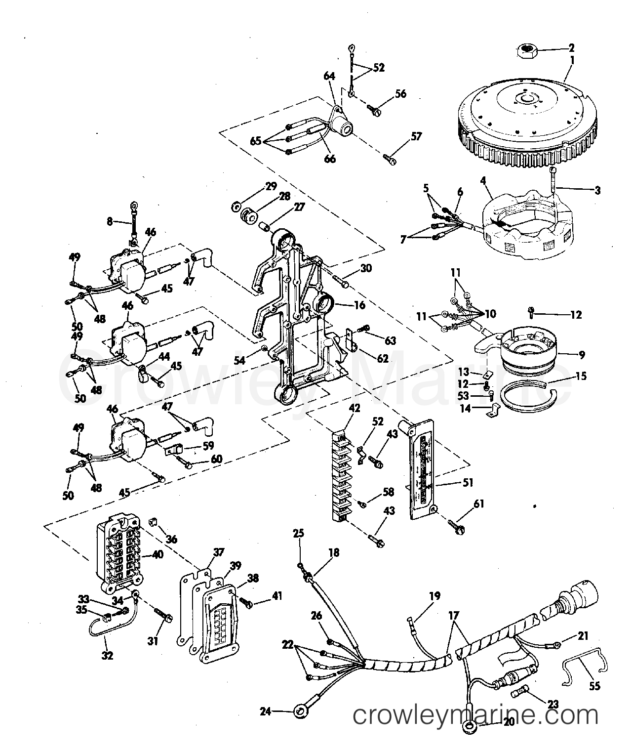 1978 Outboard 75 - 75ER78C - IGNITION SYSTEM
