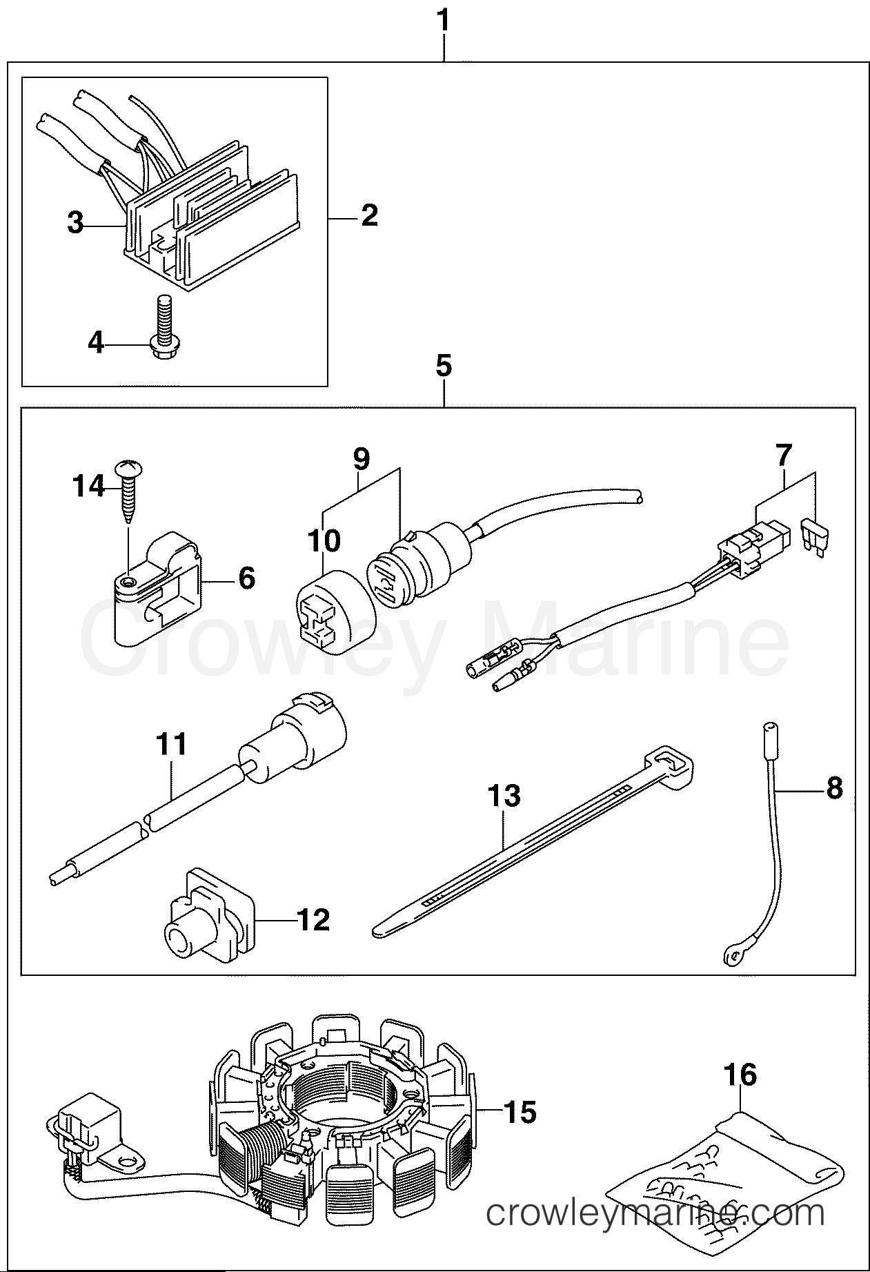 2005 Outboard 10 - J10R4SOA - BATTERY CHARGING KIT (ACCESSORY)