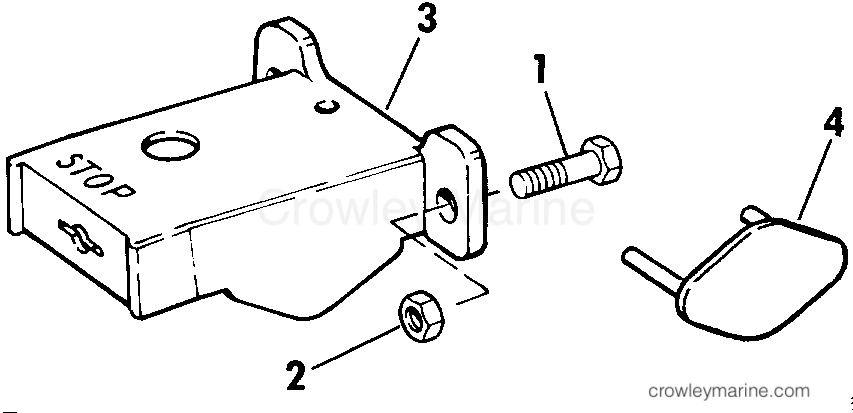 1990 Rigging Accessories - Steering - ADAPTER KIT - STEERING - 9.9, 15