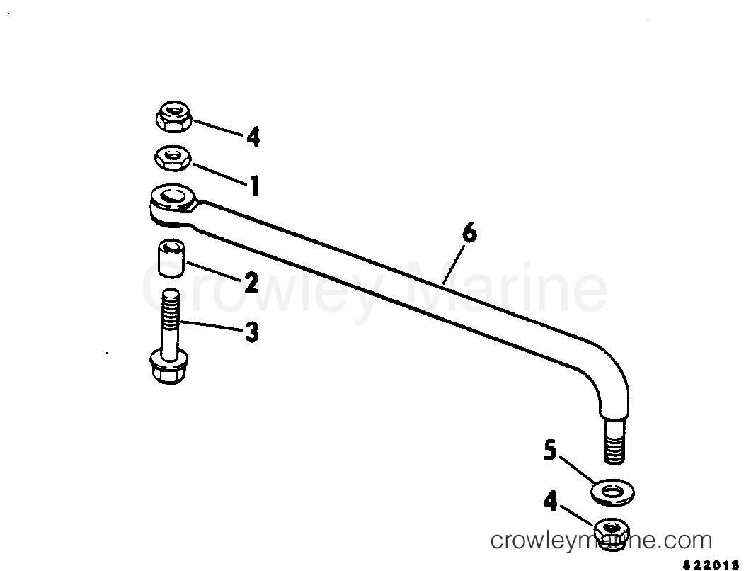 1982 Outboard 75 - J75ECNB - STEERING CONNECTOR KIT