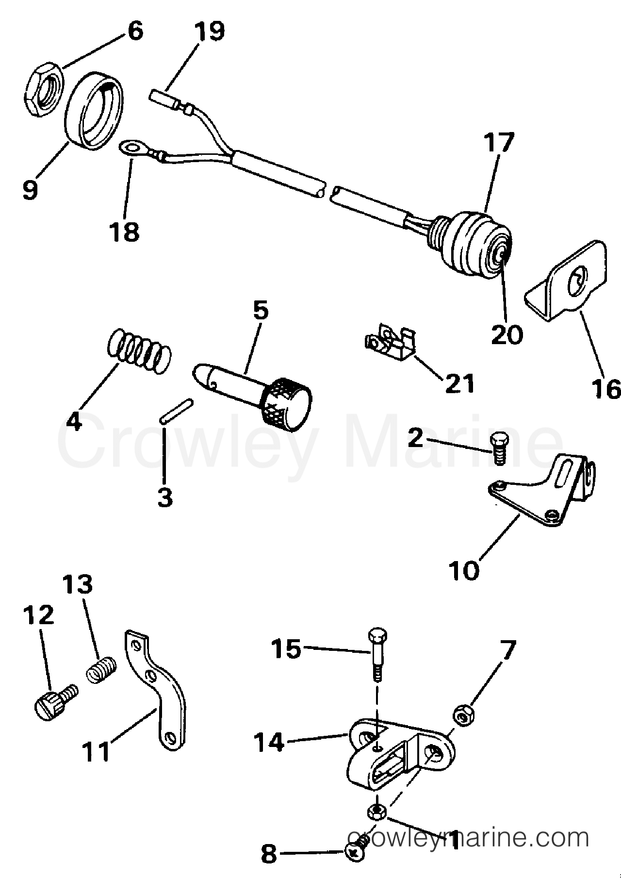 1986 Rigging Accessories - Remote Controls - REMOTE CONTROL ADAPTER KIT 20, 25 & 30