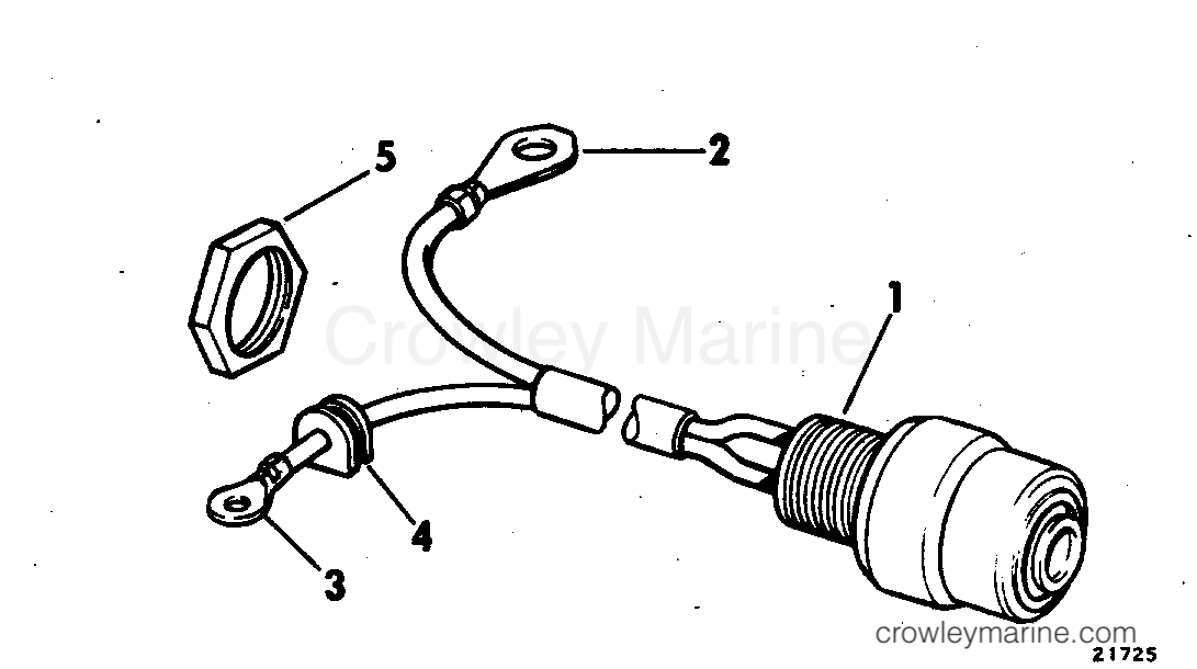 1972 Outboard 50 - 50RL72C - SHORTING SWITCH