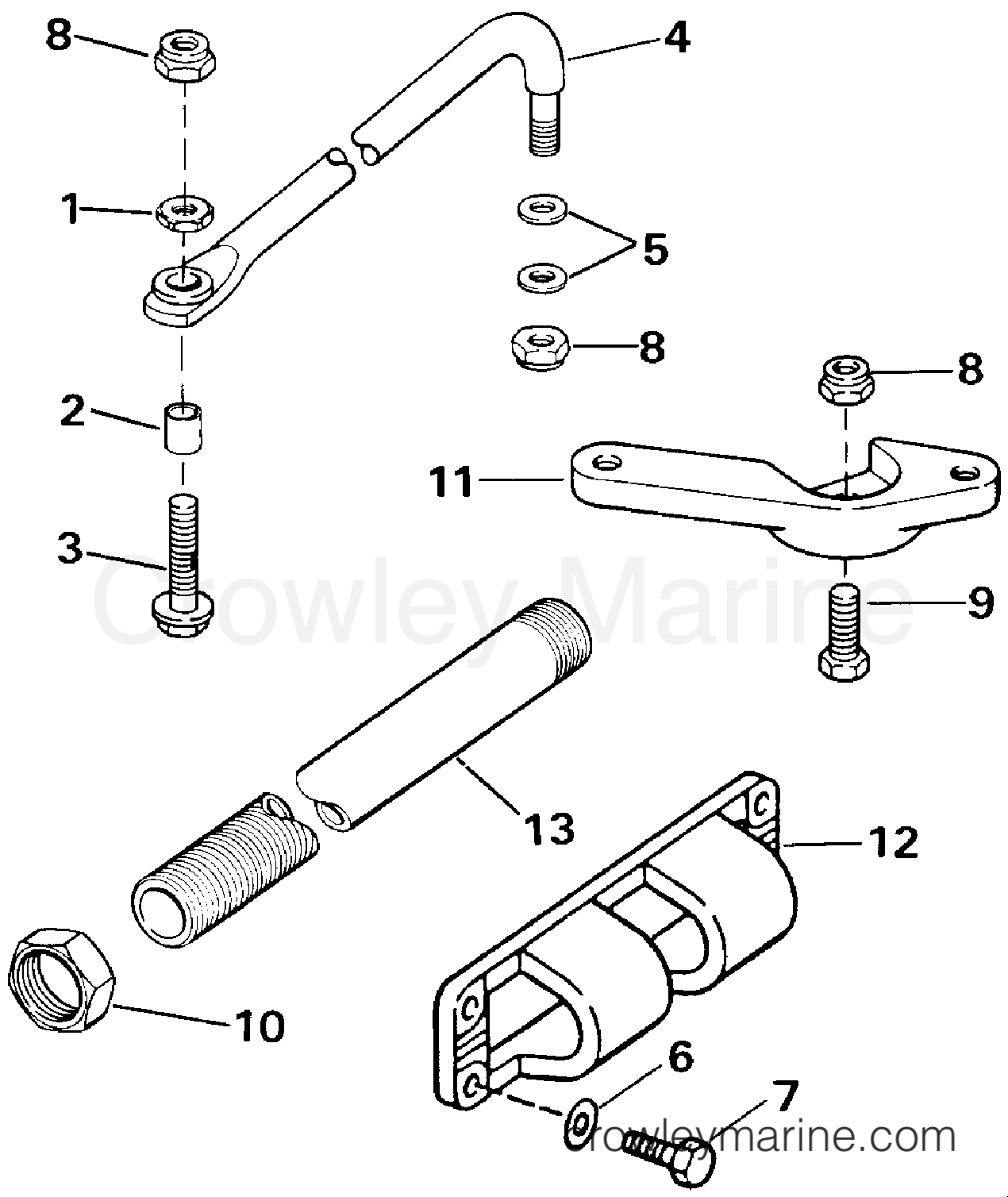 DUAL CABLE CONNECTOR KIT - OPPOSITE ENTRY V4, V6 MODELS - 1990 Rigging ...