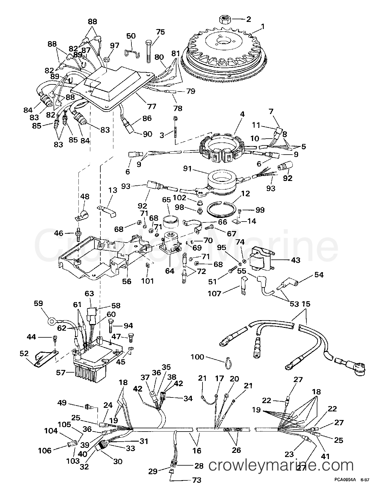 1998 Outboard 200 - SJ200WTPXG - IGNITION SYSTEM