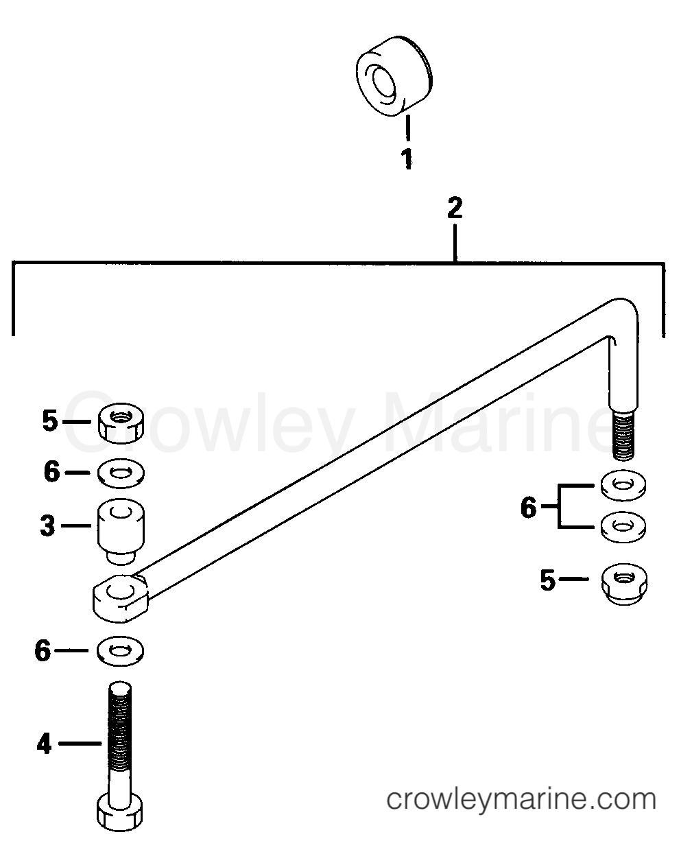 1998 Outboard 70 - J70FLTLECS - STEERING CONNECTOR