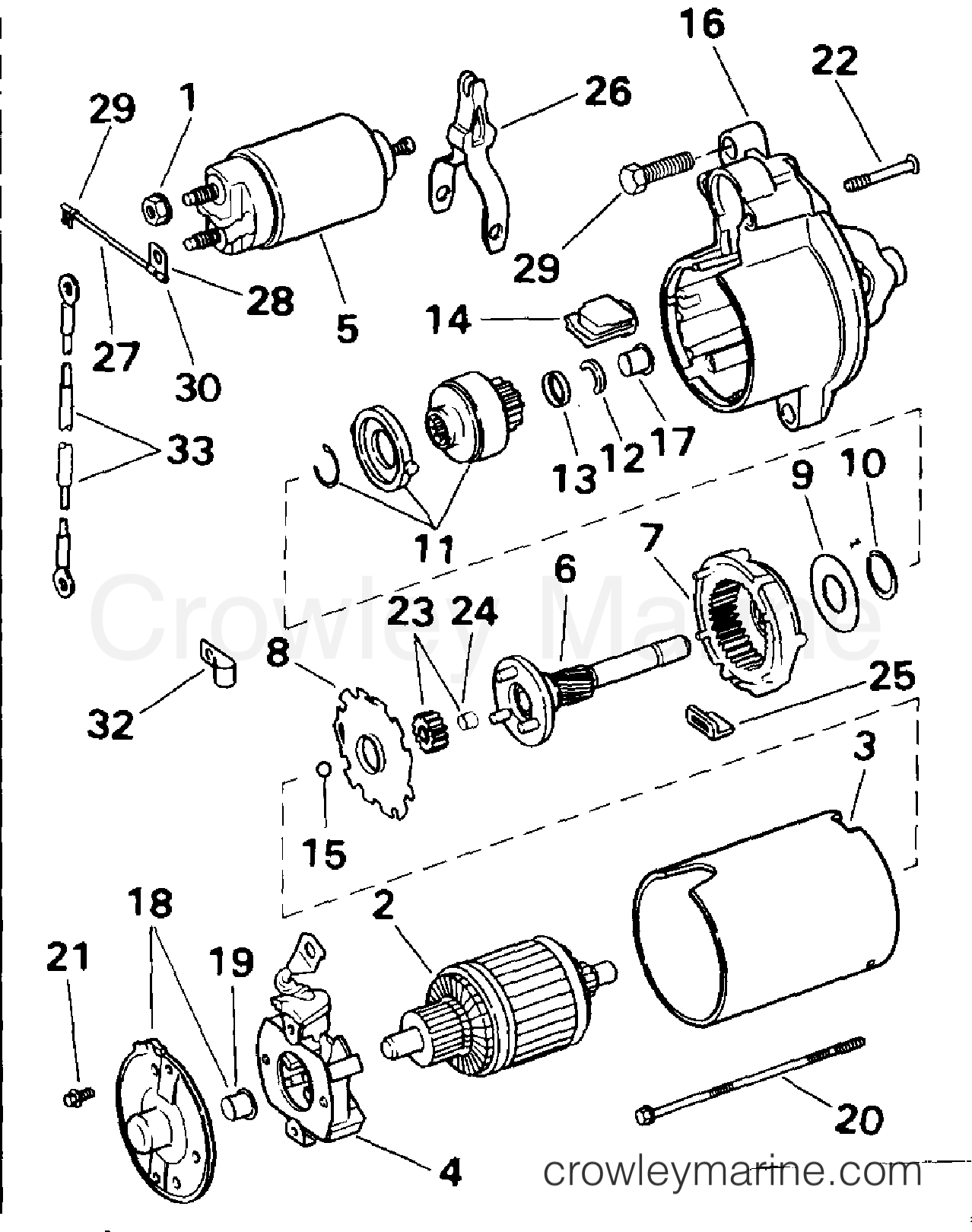 1994 Stern Drive 5.8 - 58FBDPMDA - STARTER