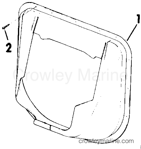 1985 Rigging OMC Stern Drive - All Models - TRANSOM SEAL PROTECTOR KIT