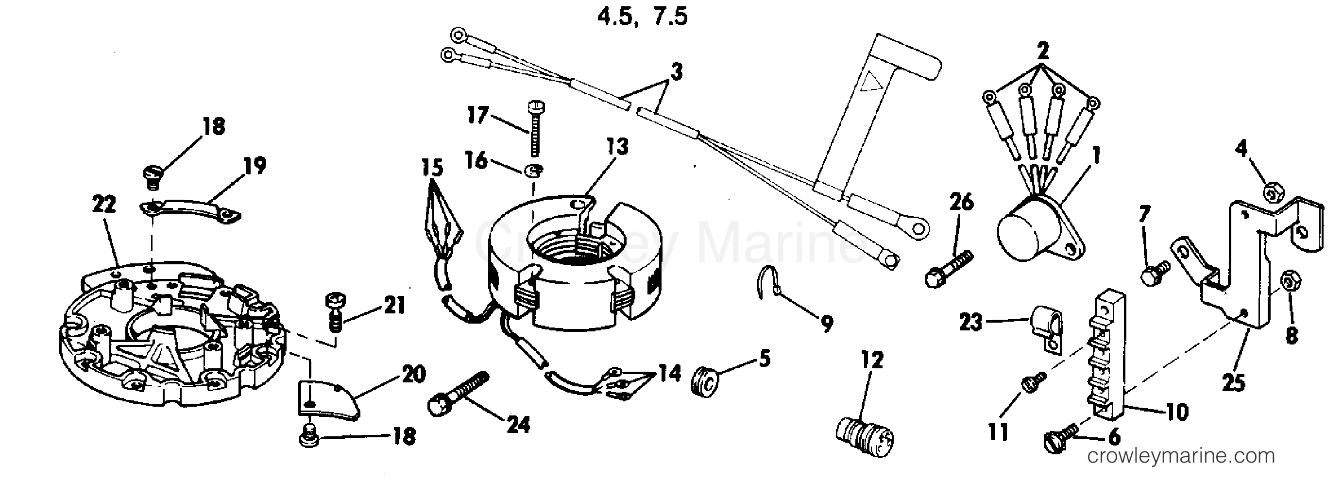 1981 Rigging Accessories - Electrical System - BATTERY CHARGING KIT 4.5, 7.5