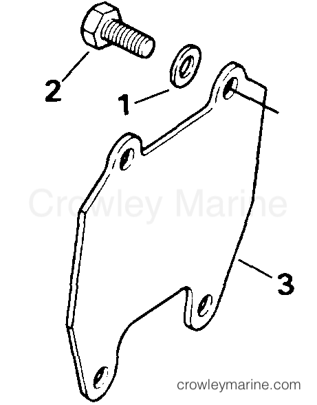 1994 Rigging OMC Stern Drive - All Models - EXHAUST PLATE KIT
