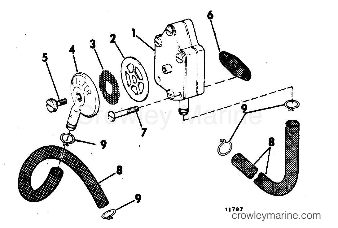 1973 Outboard 40 - 40E73D - FUEL PUMP