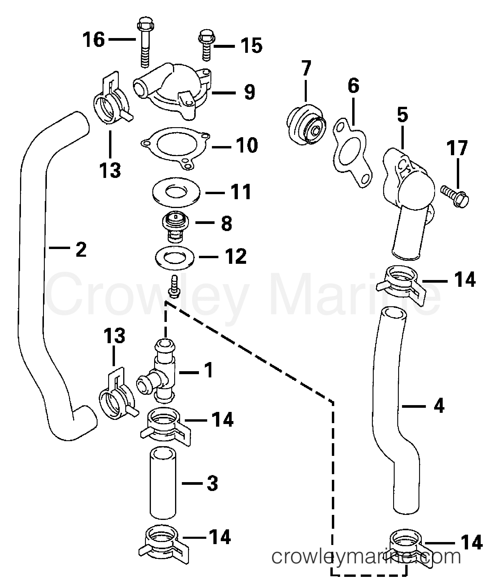 2000 Outboard 70 - E70 - THERMOSTAT