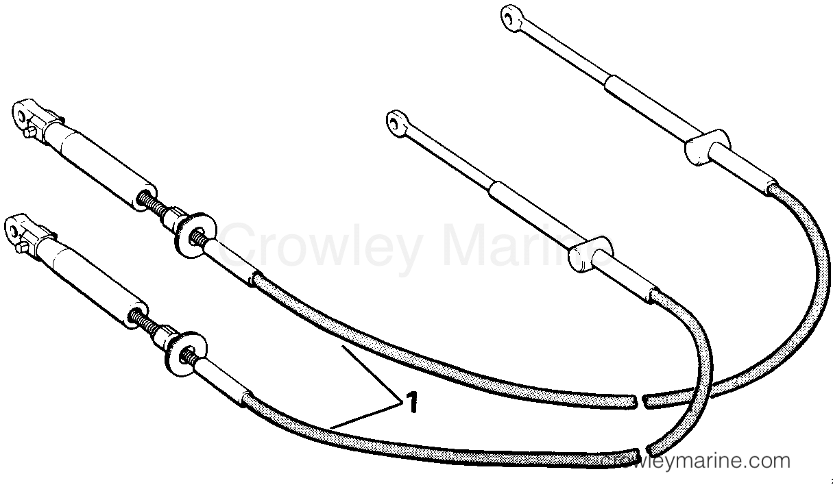 1985 Rigging Accessories - Remote Controls - SHIFT & THROTTLE CABLES