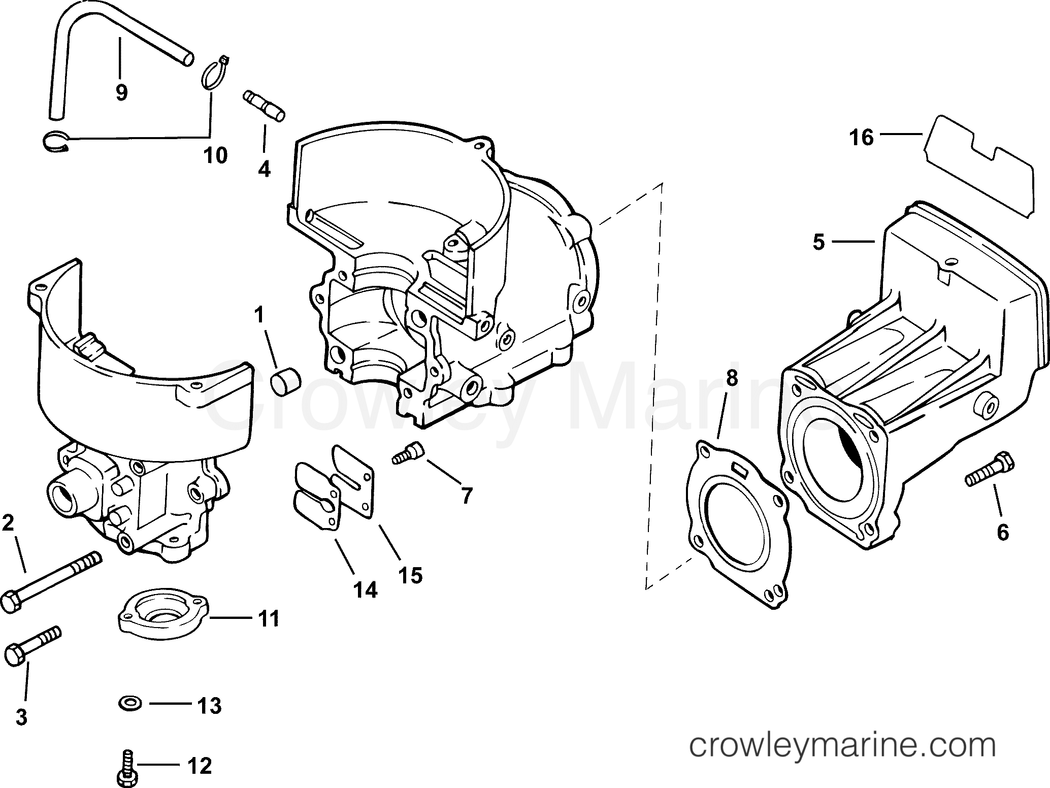 2005 Outboard 3.5 - J3RSOD - CYLINDER & CRANKCASE