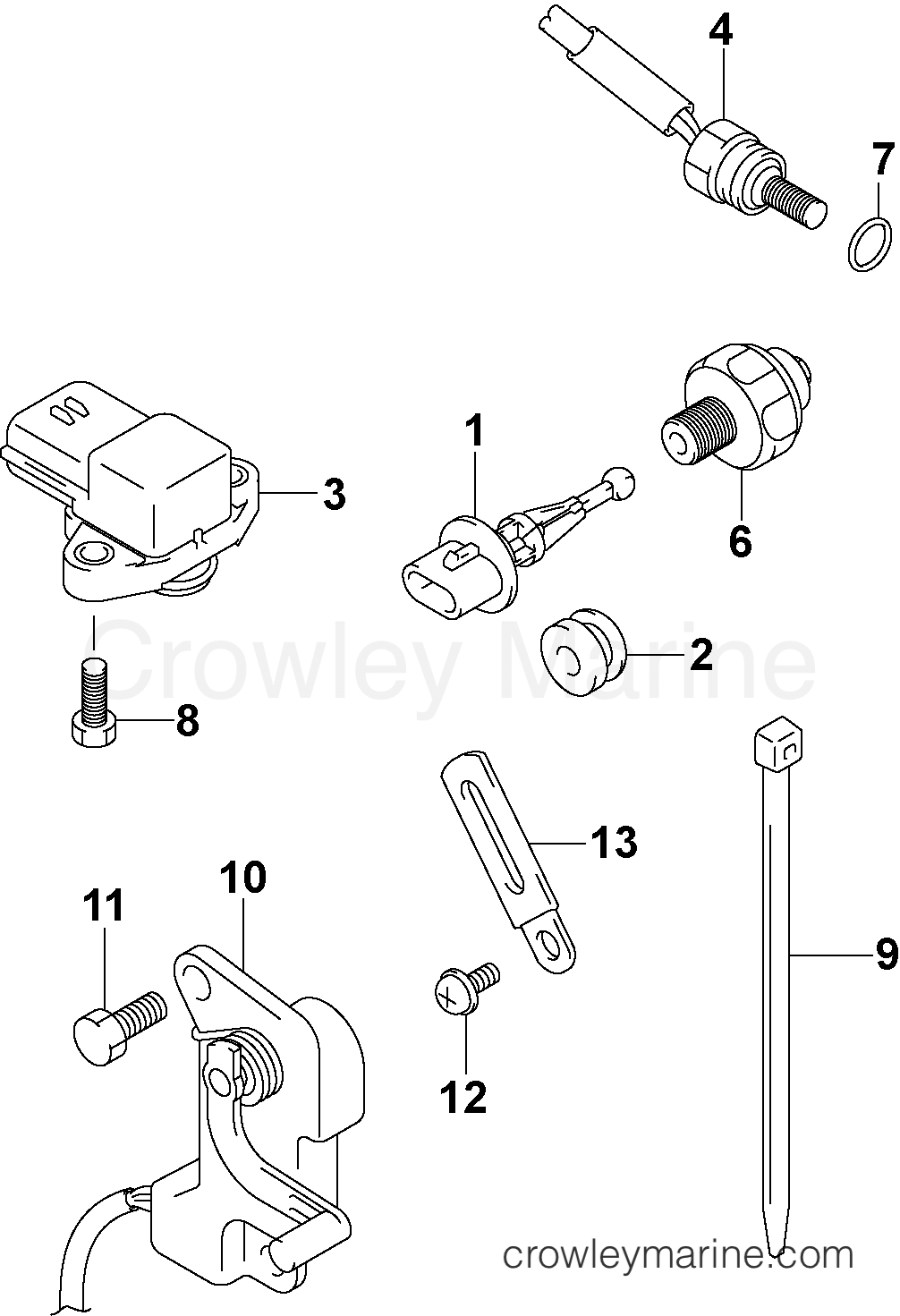 2005 Outboard 90 - J90PL4SOR, - SENSOR GROUP