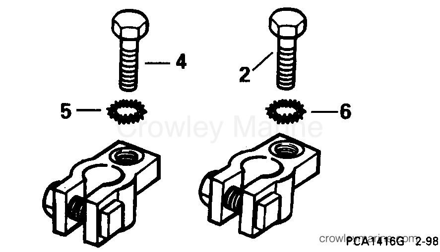 1998 Outboard 90 - J90FTLECS - BATTERY TERMINAL KIT