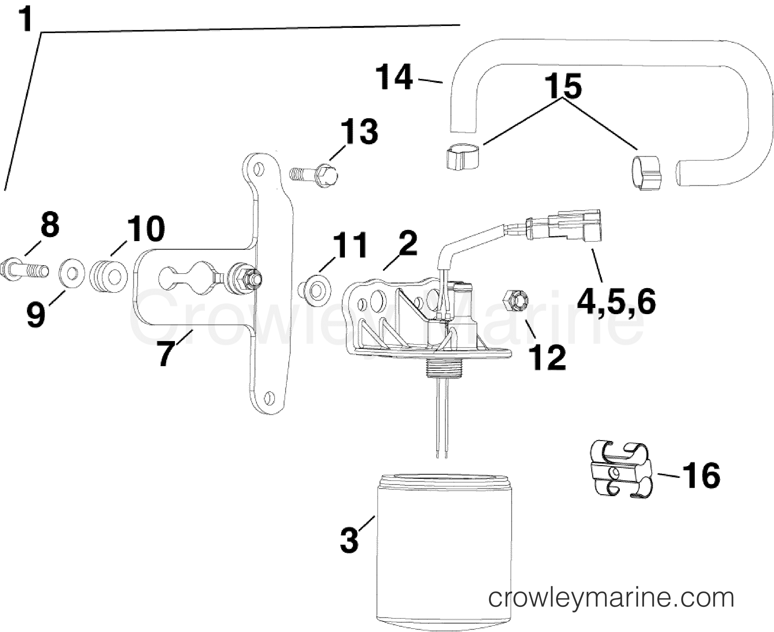2006 Outboard 200 - E200DHLSDF - FUEL FILTER