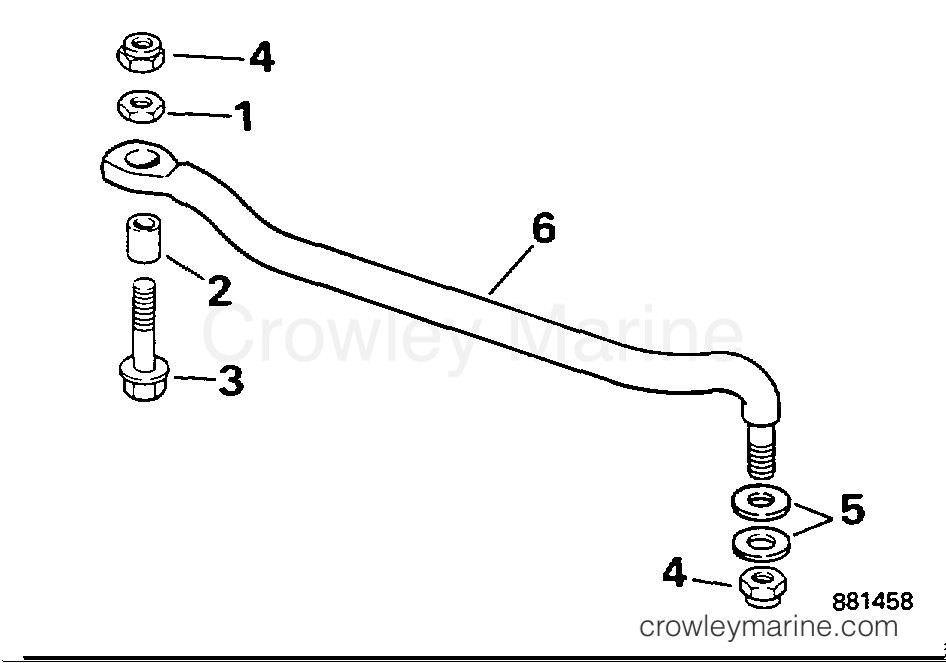 1997 Outboard 40 - J40TLEUC - STEERING LINK KIT