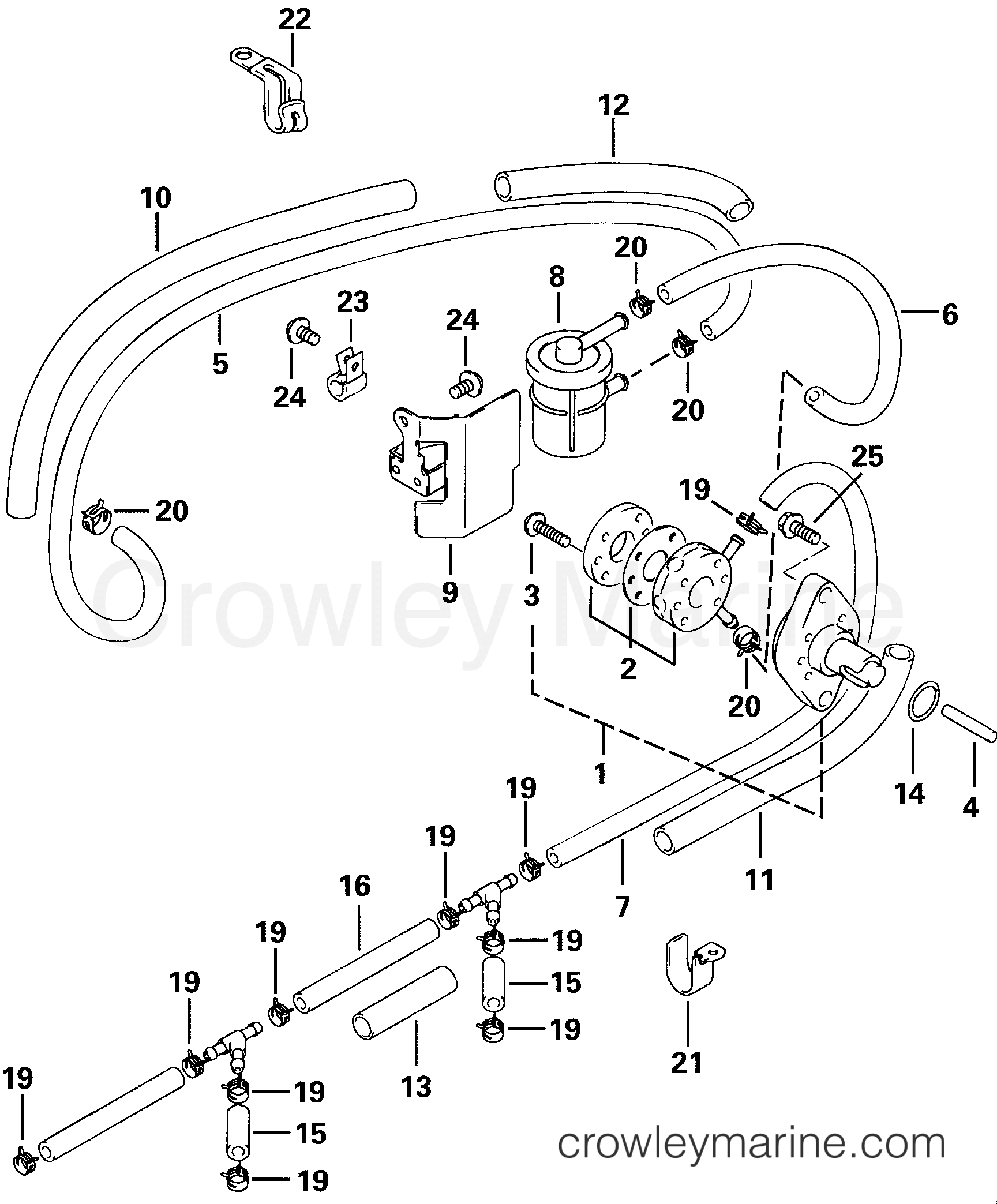 2000 Outboard 30 - E30TE4SSS - FUEL PUMP