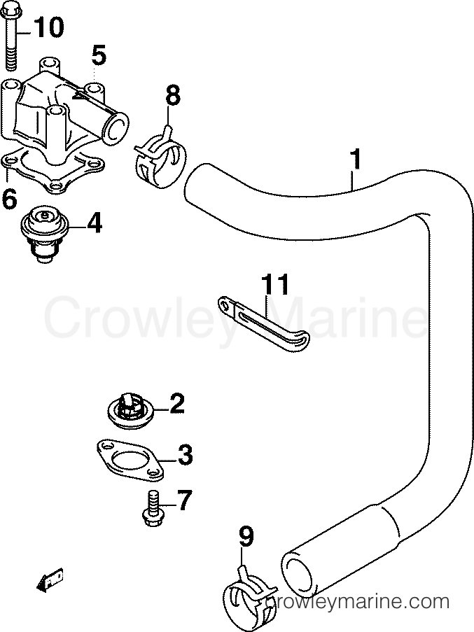 2005 Outboard 30 - J30PL4SOC - THERMOSTAT