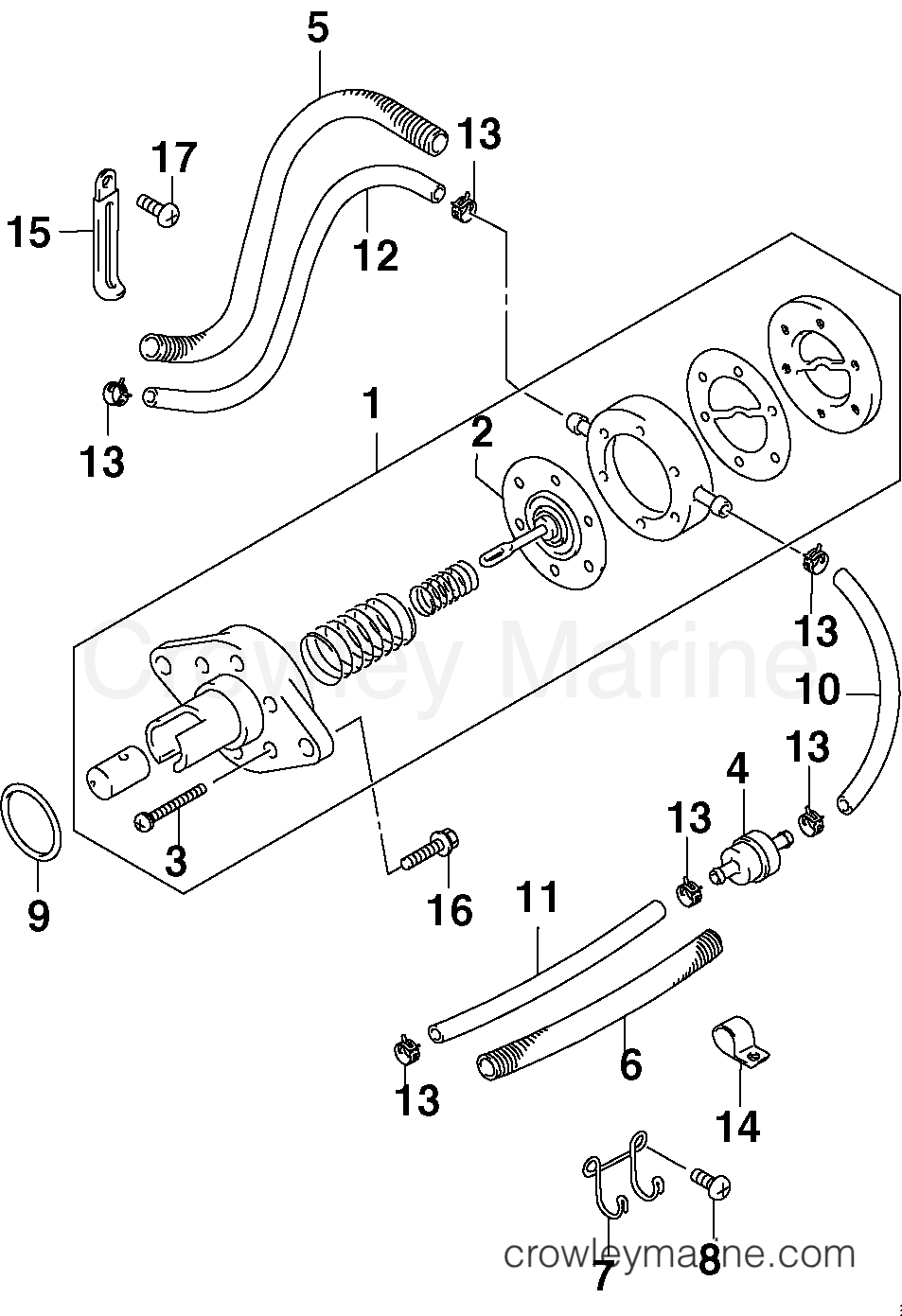 2002 Outboard 9.9 - J10TE4SNF - FUEL PUMP