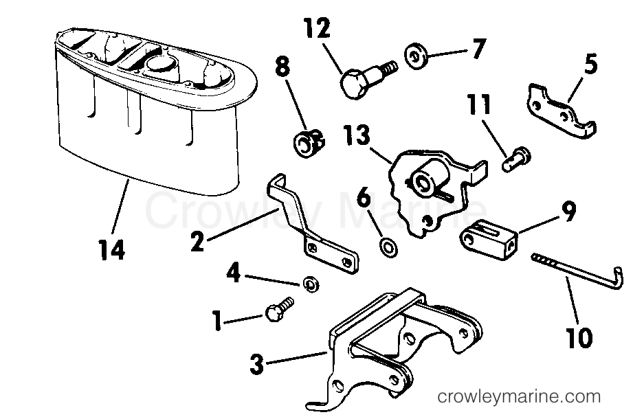 1986 Rigging Accessories - Miscellaneous - REVERSE THRUST KIT 9.9, 15 LONG MODELS ONLY