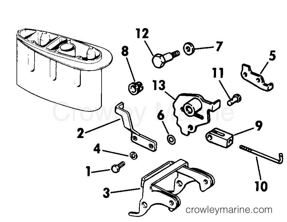 1979 Rigging Accessories - Miscellaneous - REVERSE THRUST KIT 9.9 - 15 LONG SHAFT MODELS ONLY