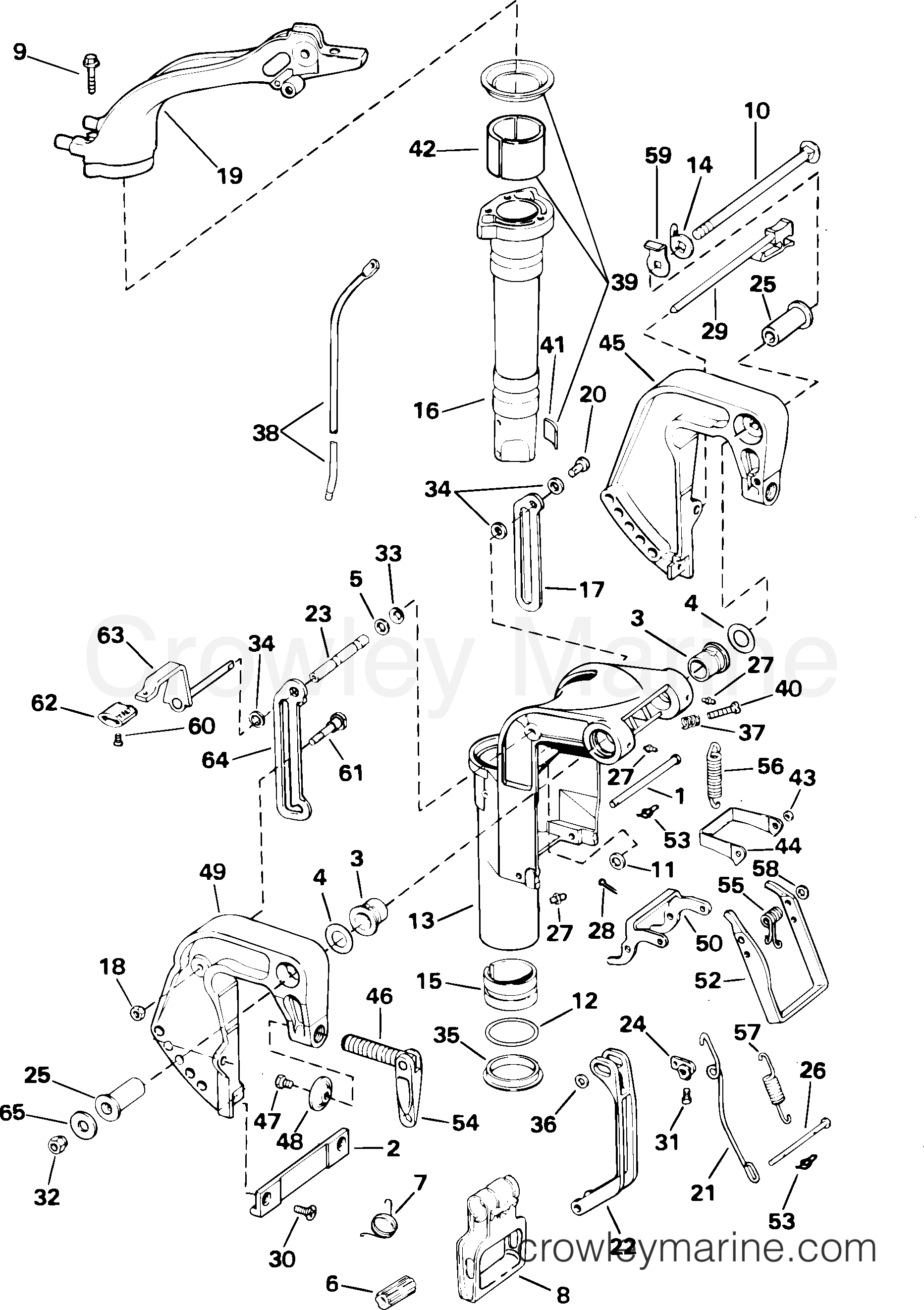 2004 Outboard 8 - J8RL4SRC - MIDSECTION