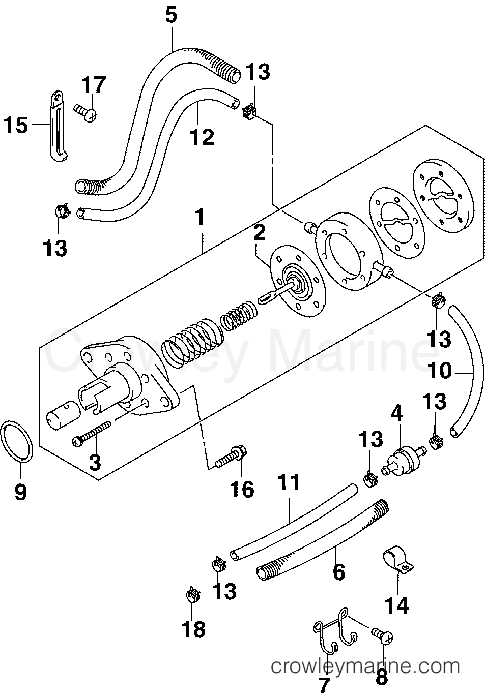 2004 Outboard 10 - J10EL4SRC - FUEL PUMP
