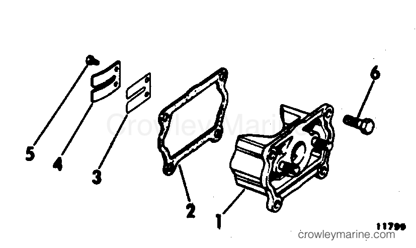 1982 Outboard 2 - E2RCNE - INTAKE MANIFOLD