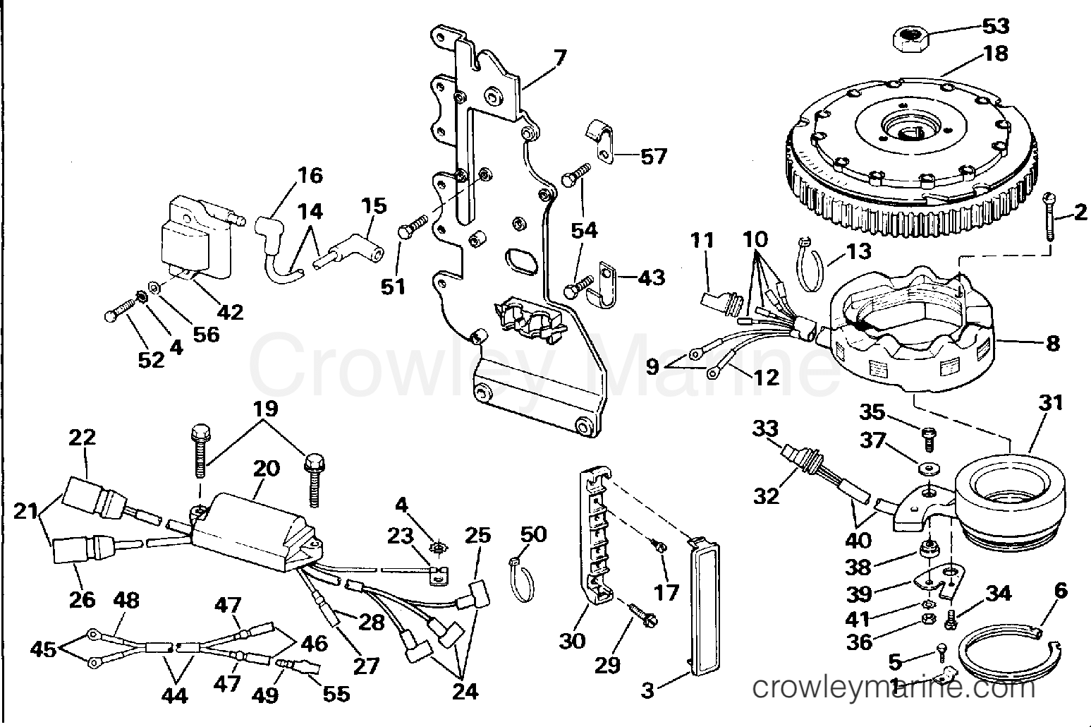 1996 Outboard 65 - SJ65RSLM - IGNITION SYSTEM