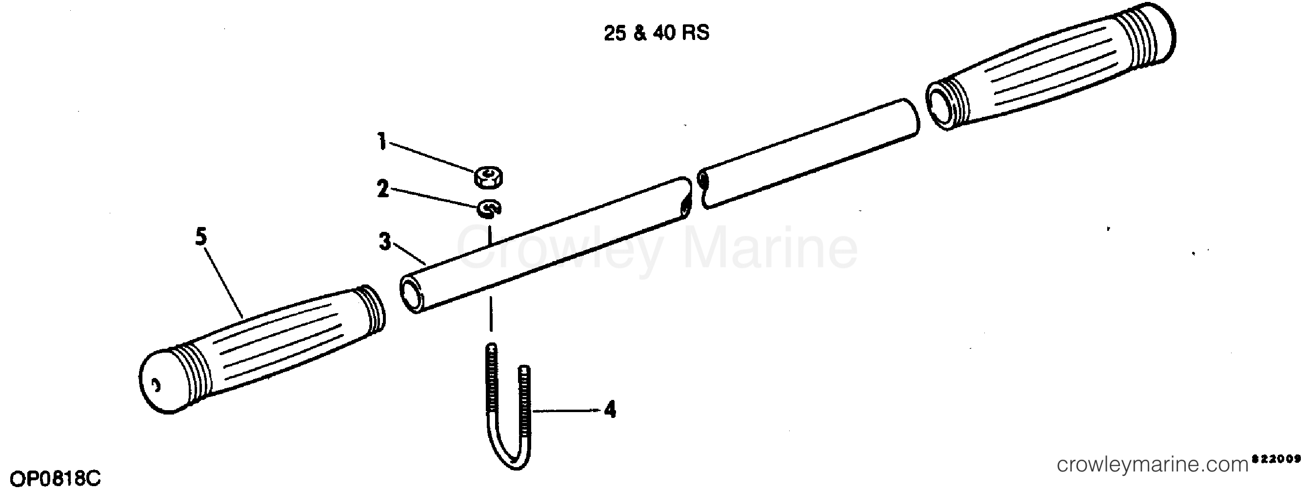 1982 Rigging Accessories - Miscellaneous - CARRYING HANDLE ASSEMBLY 15 & 40RS