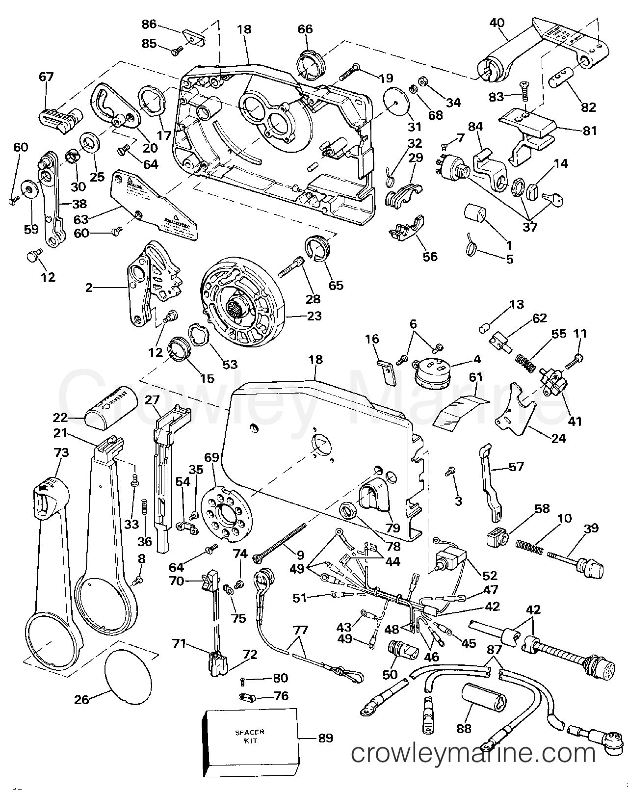1984 Outboard 150 - E150TXCRD - REMOTE CONTROL