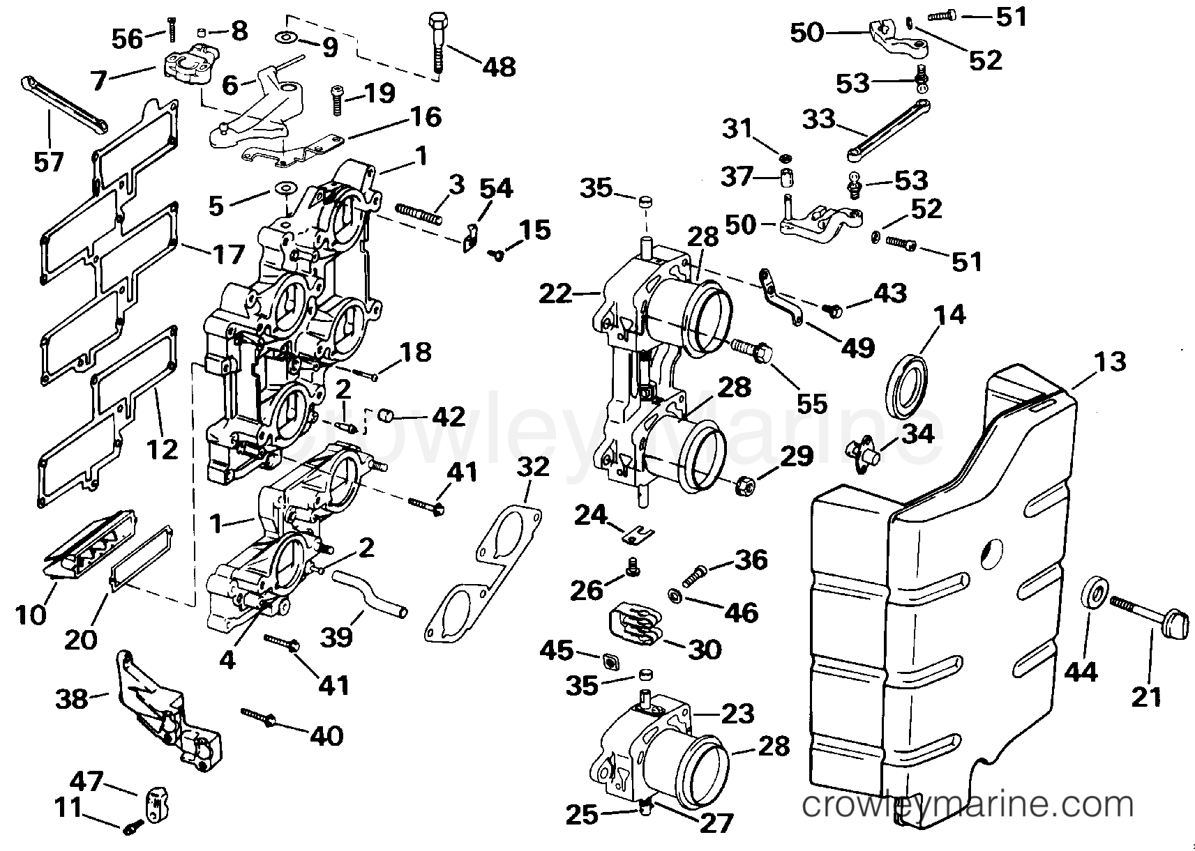 2000 Outboard 200 - E200FPLSSH - INTAKE MANIFOLD