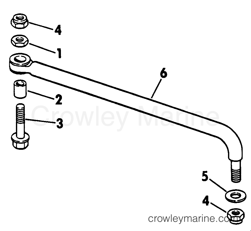 1984 Outboard 25 - J25TECRD - STEERING CONNECTOR KIT