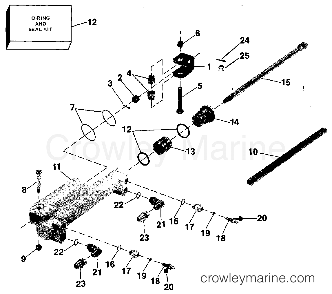 1988 Rigging Accessories - Steering - HYDRAULIC STEERING KIT