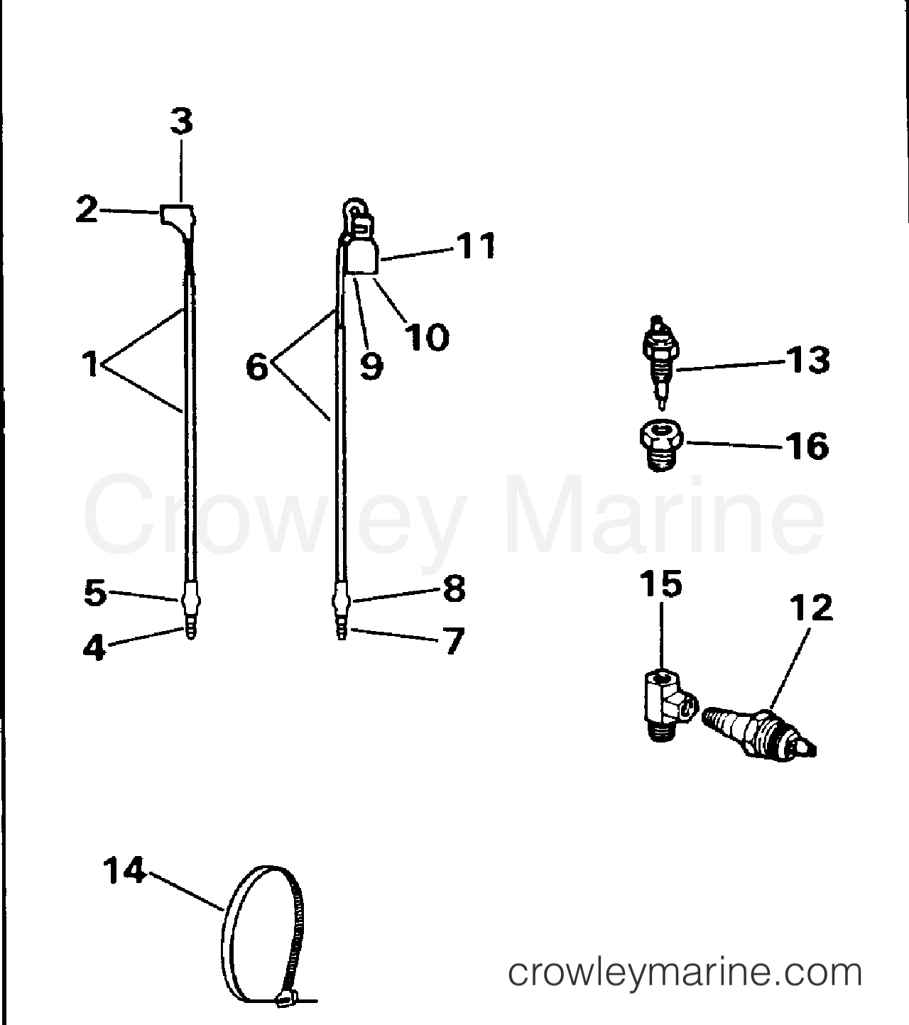 1996 Rigging OMC Stern Drive - All Models - AUDIBLE WARNING KIT - 4.3 MODELS