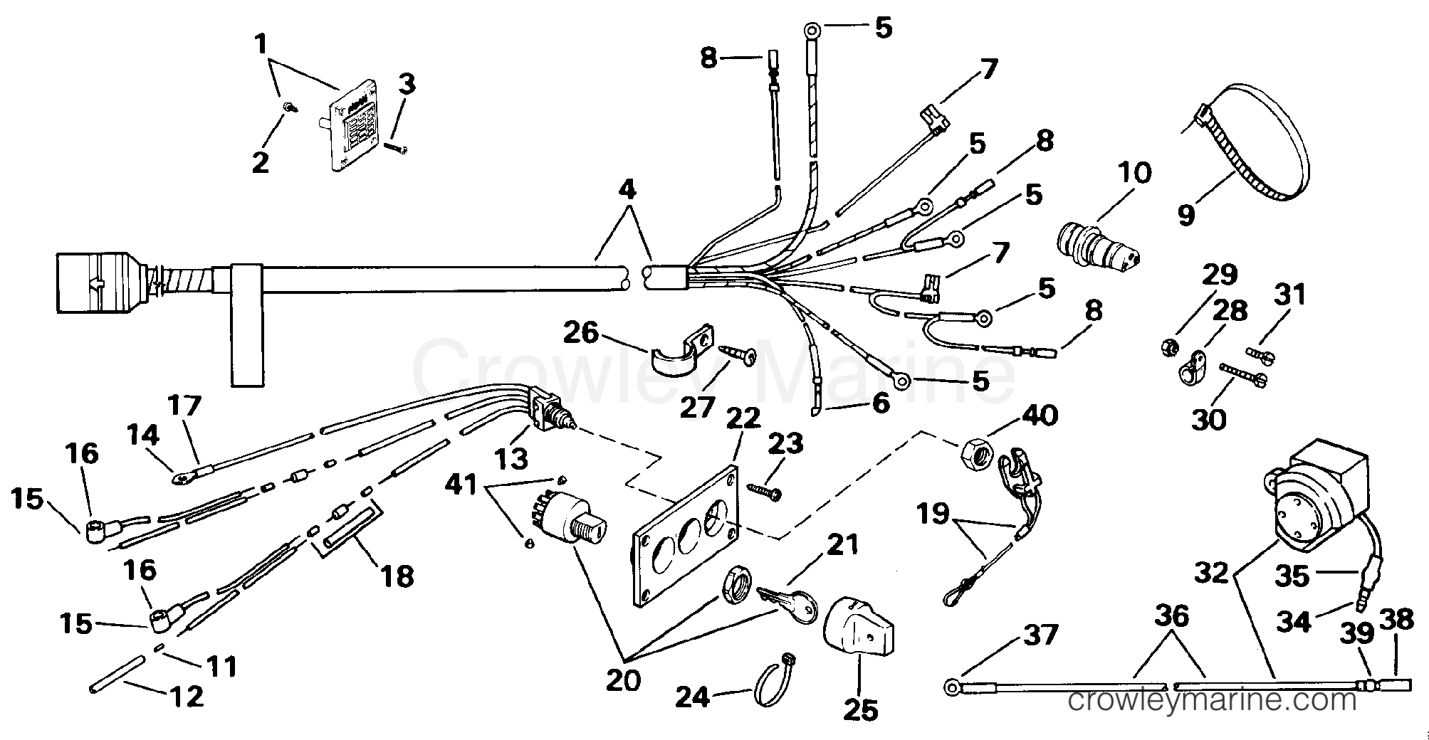 1993 Rigging Accessories - Electrical System - WIRING KIT - DUAL ENGINE