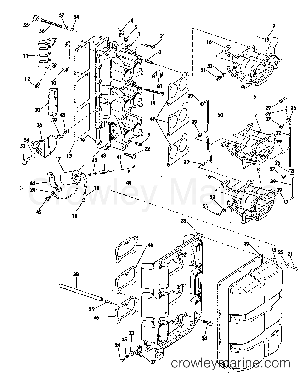 1978 Outboard 175 - 175TX78C - INTAKE MANIFOLD