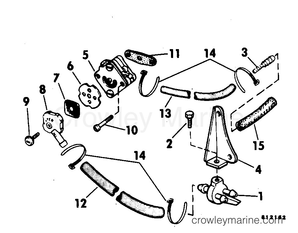 1981 Outboard 4 - J4BRCIC - FUEL PUMP