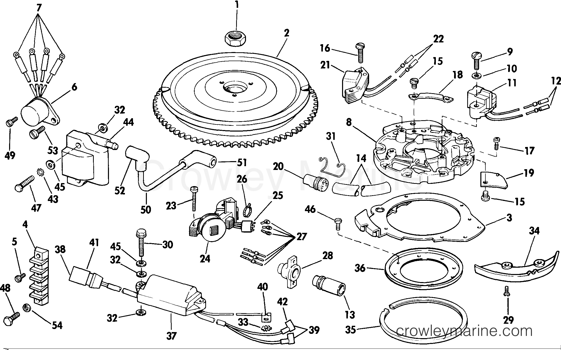 1985 Johnson Outboards 30 - J30ECOA - IGNITION section