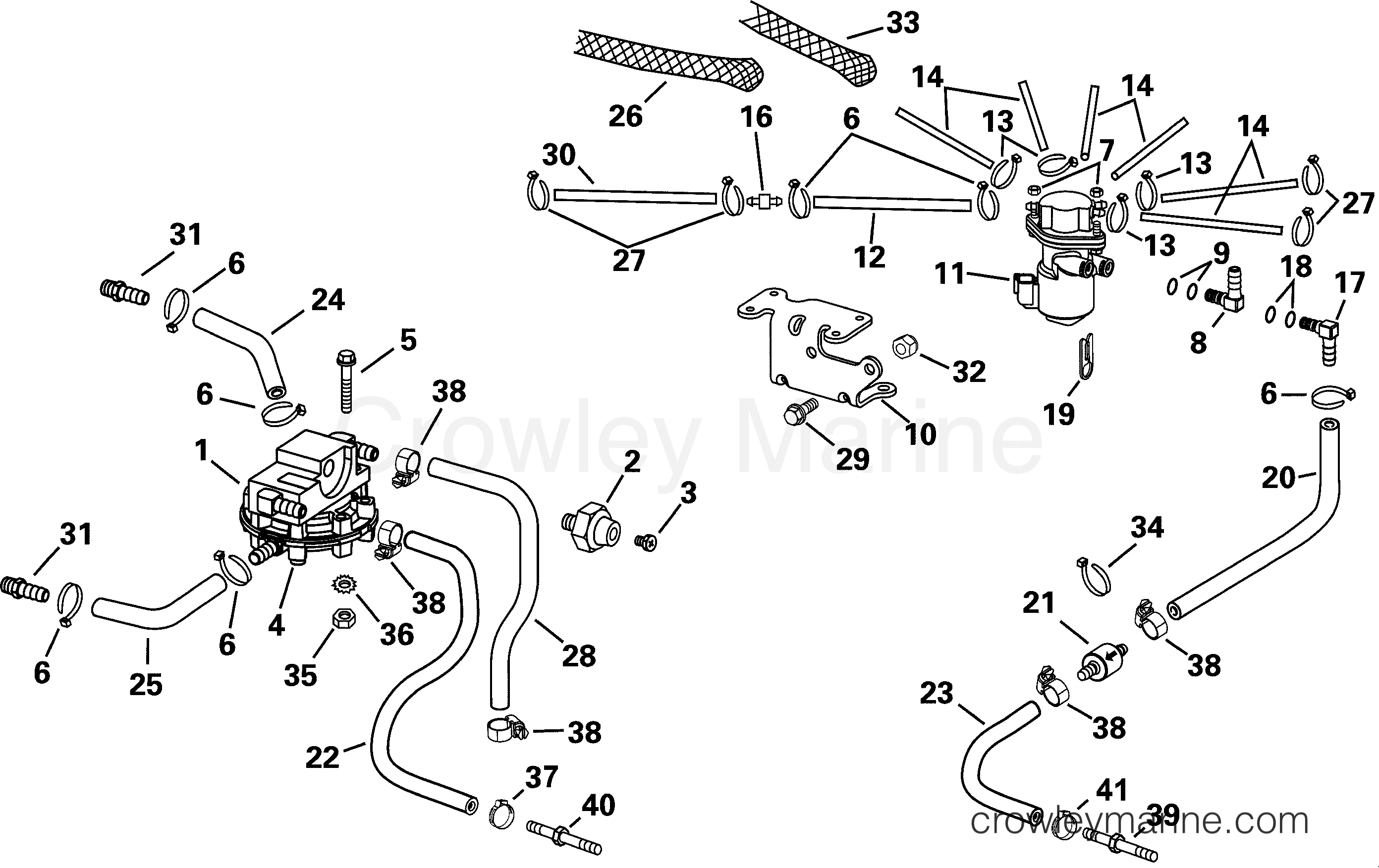2001 Outboard 175 - E175FPLSIF - OIL COMPONENTS